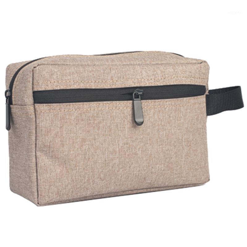 

Brown 1 Pc Travel Men Wash Bag Waterproof Makeup Bag Toiletry Wash Kit Storage Pouch for Women Cosmetic1