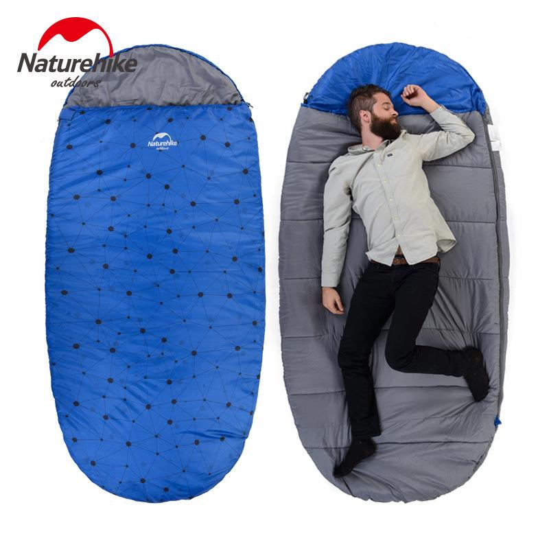 

130% big space 230cm*100cm Naturehike sleeping bag super large widening sleeping bags for Autumn winter spring