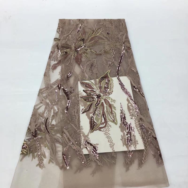 

African sequin lace fabric 2020 high-quality wedding dress latest Nigerian French tulle lace fabric XX3730