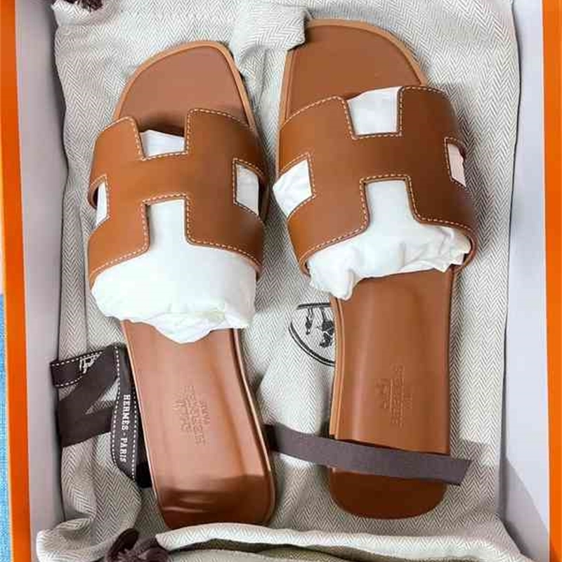 

designer slippers herme shoes h classic at Japanese counter lovers sandals, Black