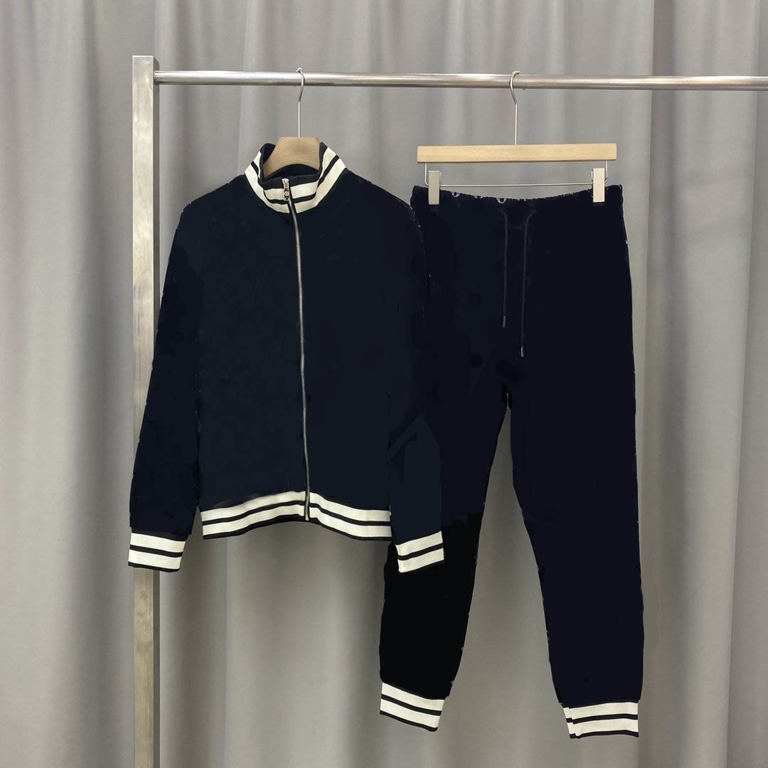 

Mens Tracksuits Casual Letter Print Pattern Men Autumn Spring Jacket + Joggers Sportsuit Outerwear Women Tracksuits Cardian & Pants New Sets, Black