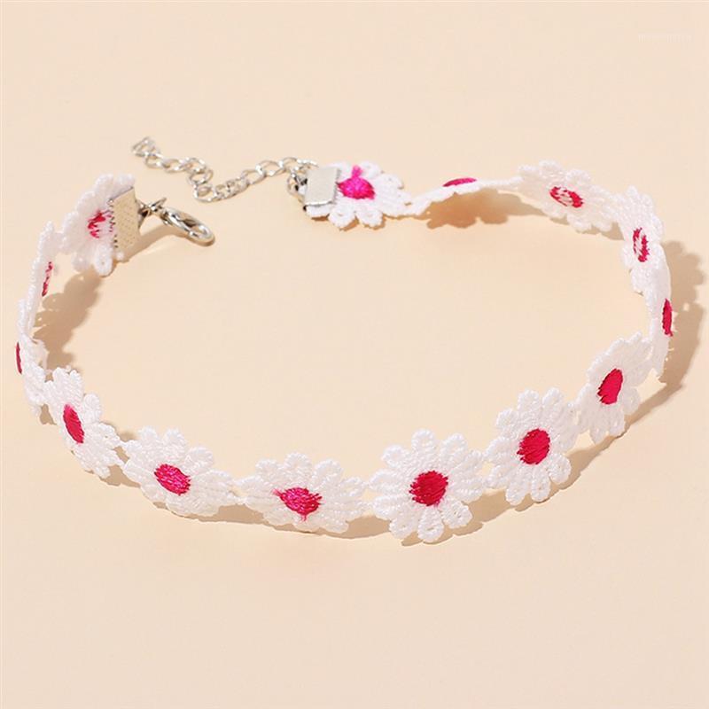 

1pc Casual Flower Choker Fashion Flower Lace Decor Necklace Choker Necklace For Ladies Women Girls Jewelry Accessories1