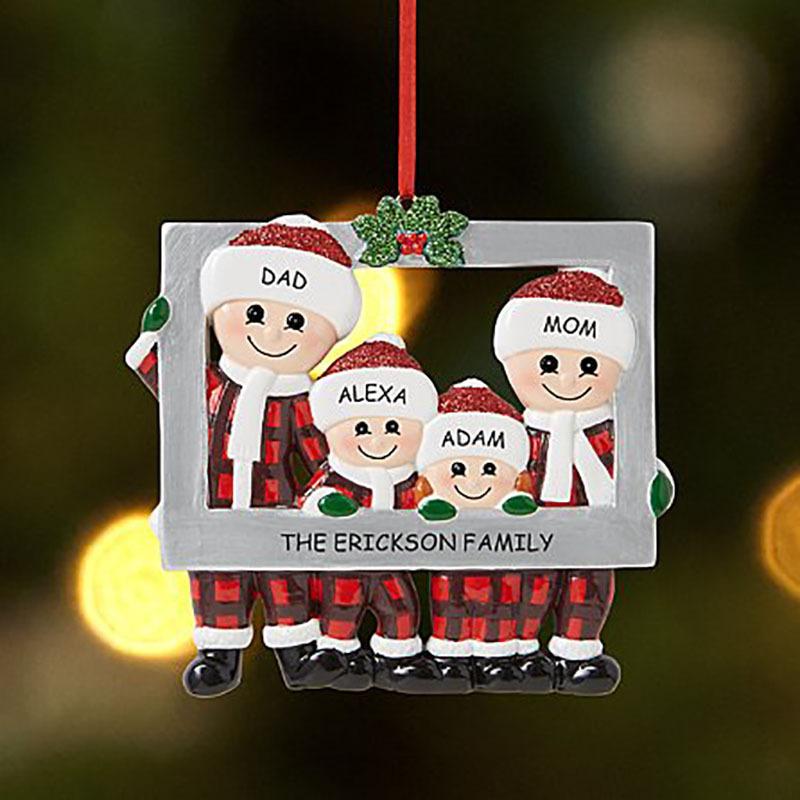 

Christmas Decorations DIY Tree Ornament Decoration Cute Family Po Frame Hanging Pendant Personalized Ornaments
