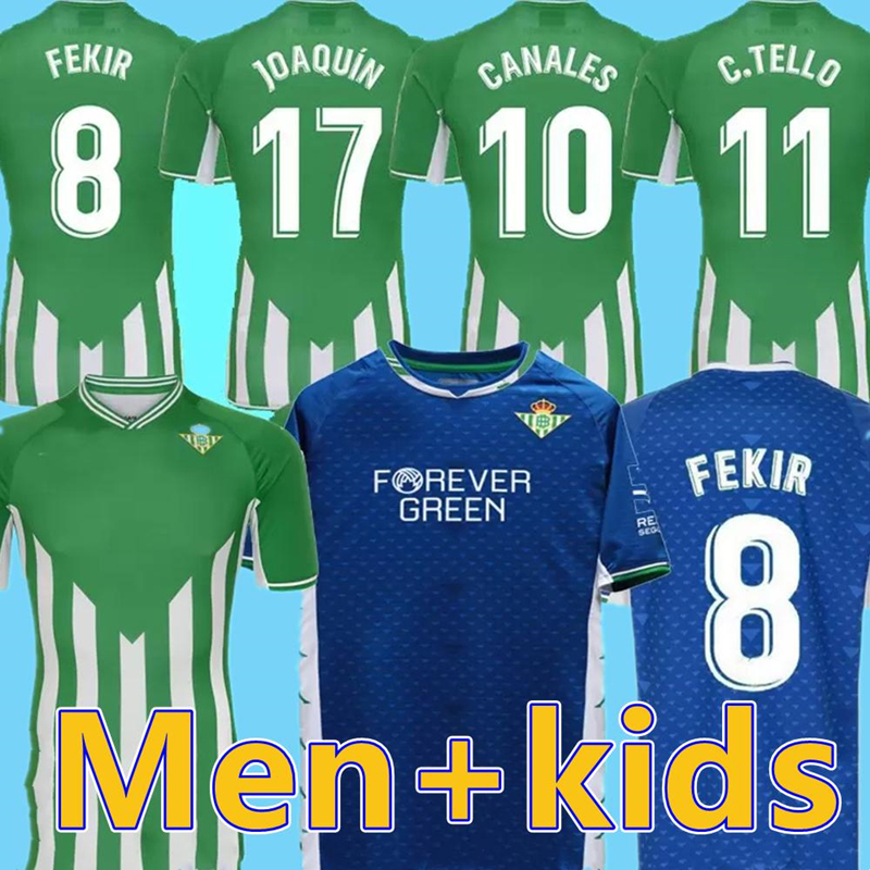 

21 22 REAL Betis soccer Jerseys JOAQUIN Loren BOUDEBOUZ BARTRA FEKIR CANALES LOREN 2022 football shirts CAMISETA EQUIPACION MAN + KIDS Hombres Niños maillot de foot, 22 home