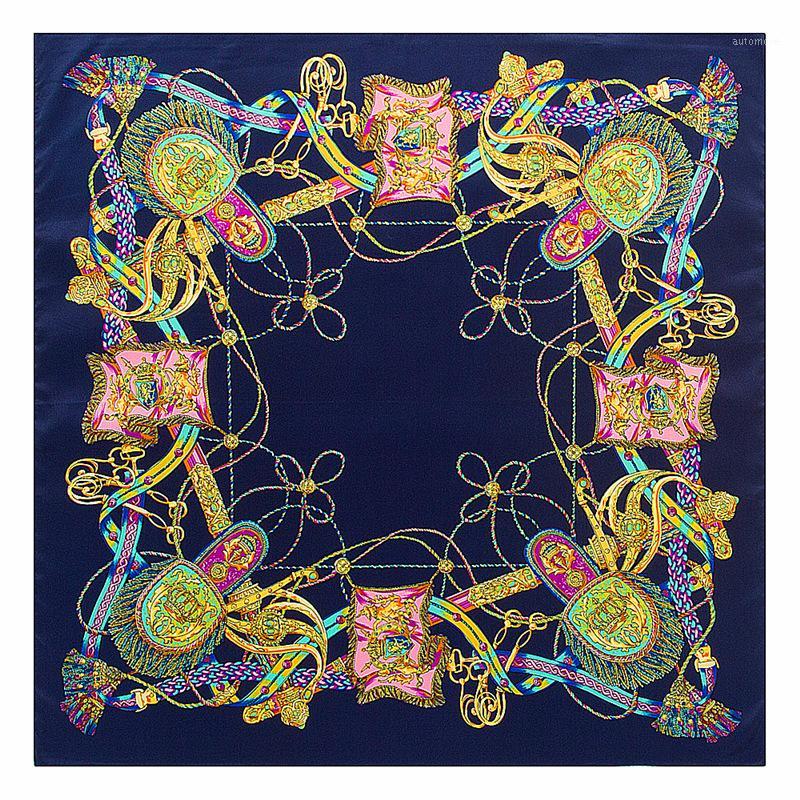 

Wholesale- 60cm * 60cm twill silk H rope fringed lady silk scarf small square1