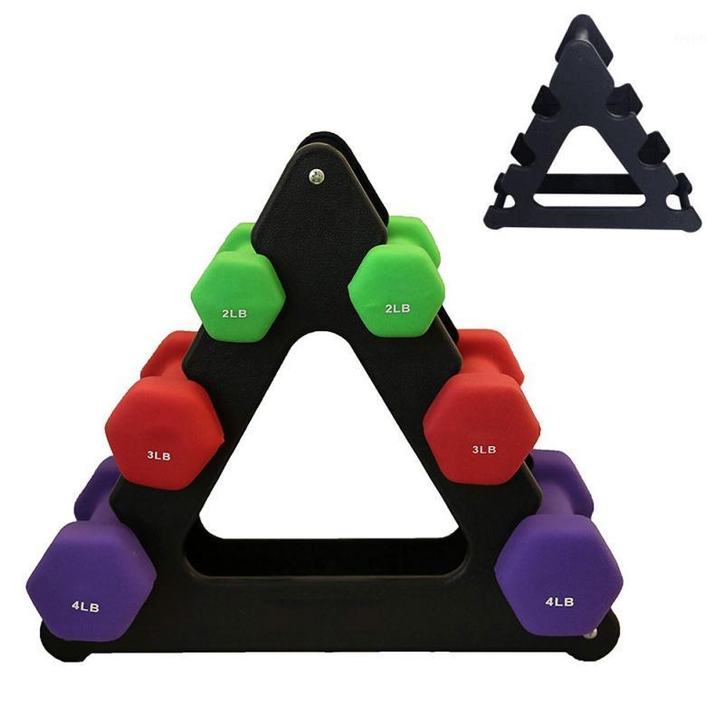 

1pcs Dumbbells Bracket Triangle Small Leaves Big leaves Different Shapes Dumbbell Bracket Fitness Equipment1, Black