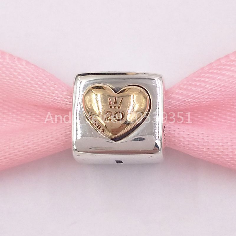 

Authentic 925 Sterling Silver Beads Limited Edition Pandora 20Th Anniversary Love Dice Charm Charms Fits European Pandora Style Jewelry Br, Black