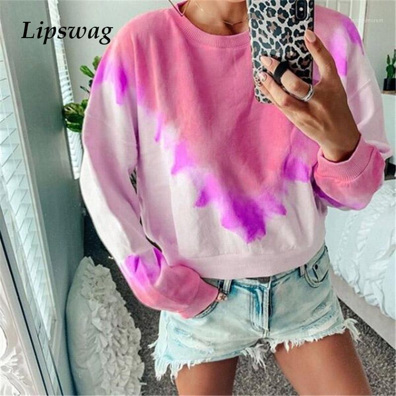 

Lipswag Autumn Gradient Color Hoodies Pullover Blouse Casual Long Sleeve Sweatshirts Tops Women O Neck Tracksuit Shirt Plus Size1, Blue
