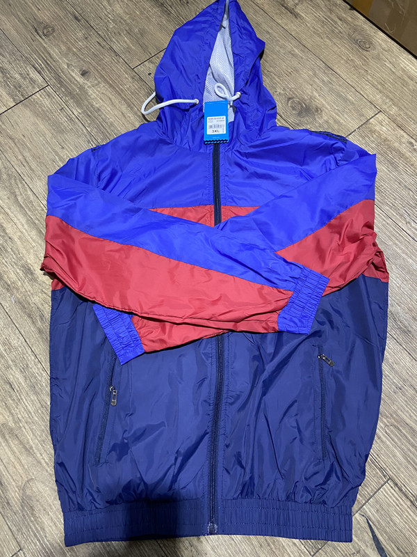 

Men Jacket Coat Sweatshirt Hoodie Mens Clothes Double Layer Hoodies Long Sleeve Autumn Sports Zipper Windbreaker spring clothes, Blue white