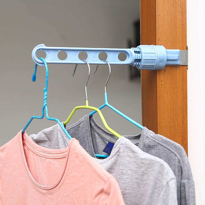 

Portable Indoor Balcony 5 Hole Clothes Hanging Drying Rack Window Frame Hanger Home Storage Rack Home Window Frame Hanger Racks