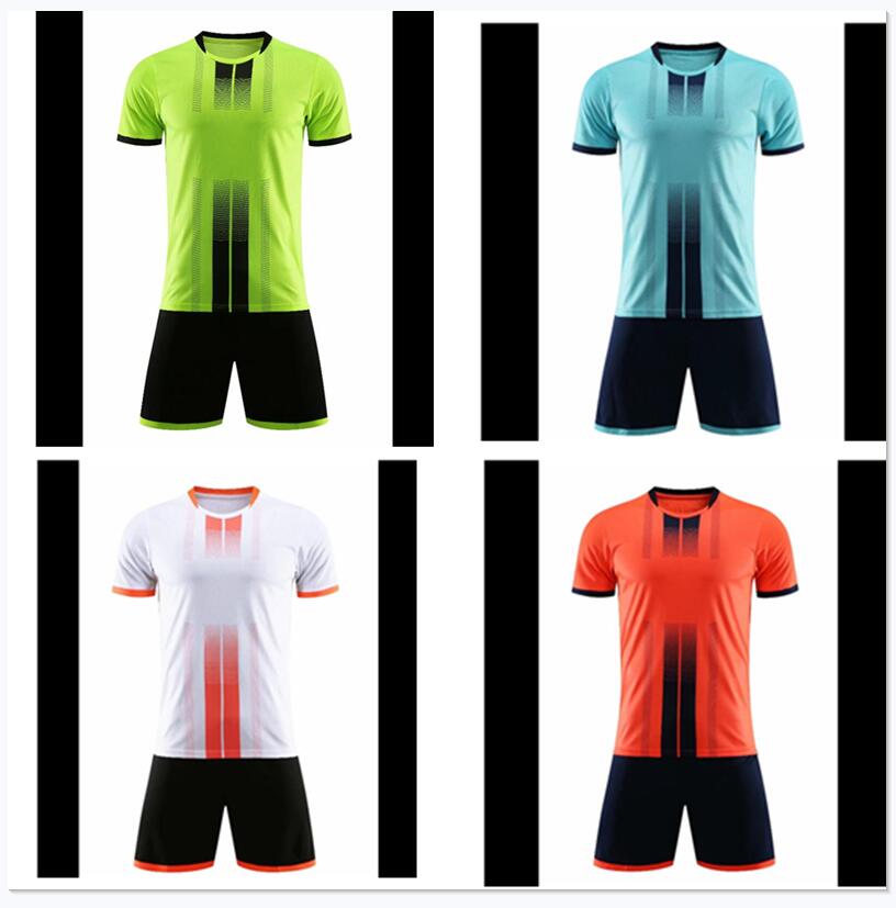 

2019 Adult Men Children Football Jerseys Boys girls Soccer Clothes Sets Kids training Uniforms Tracksuit customized65656565, Black