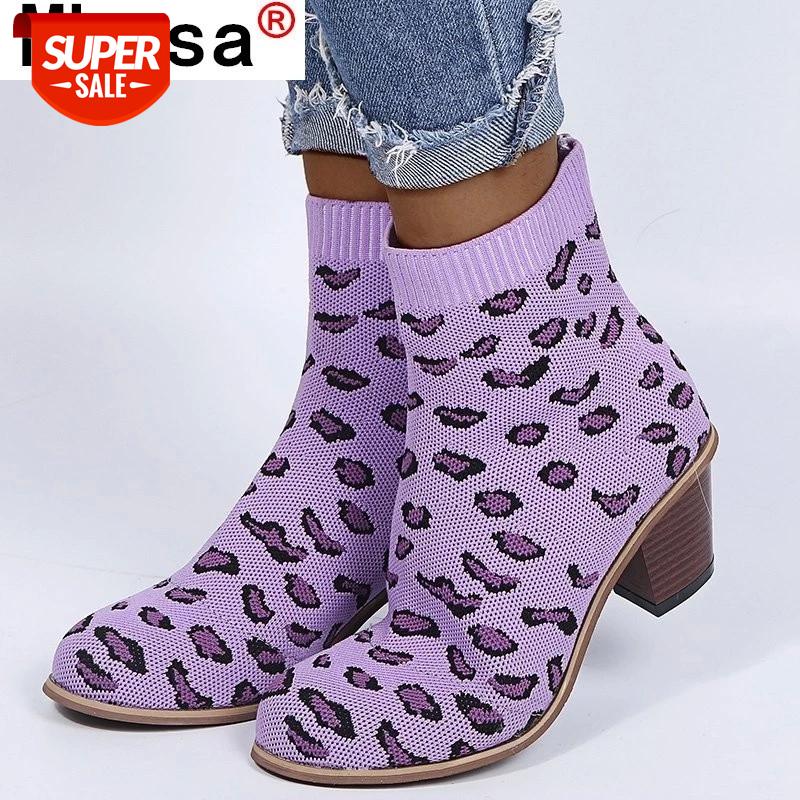 

2021 Autumn Fashion Women's Pumps Sexy Leopard Set Foot Women Shoes Comfortable Women Casual High Heeled Shoes Zapatos De Mujer #Eu21, Gray