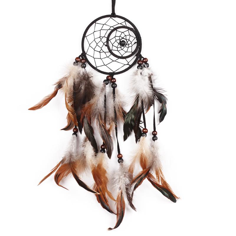 

Feather Craft Dreamcatcher Net Handmade Dream Catcher With Feathers for Car Wall Hanging Decoration Christmas Gifts