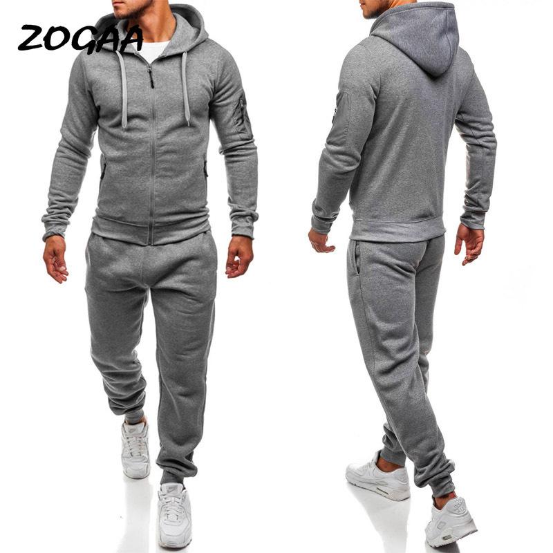 

Men' Tracksuits Solid Color Fashion Sports Mens Suit Casual Hooded Loose Cardigan Trendy Youth Hoodies Tracksuit Oversizes, Black
