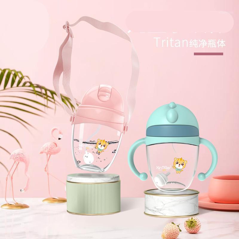 

240ml baby drinkware tritan traning sippy cup leak-proof drinking bottle cups water milk kettle anti-choke for newborn box pack1