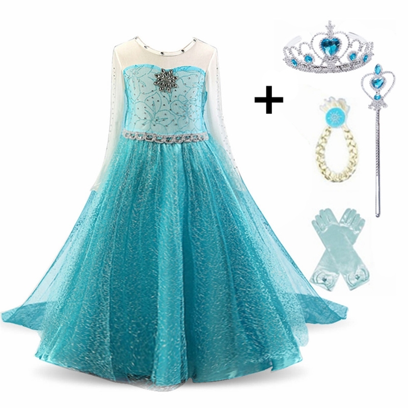 

Dress for Baby Girls Fancy Princess Party Costume Kids Comic Con Queen Cosplay Dress Halloween Disguise Clothing 201130, Only dress 2