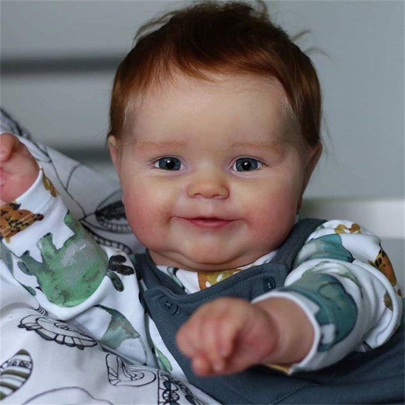 

NPK 24inch Popular reborn doll kit Maddie very soft lifelike real touch fresh color unpainted doll parts DIY toy LJ201031
