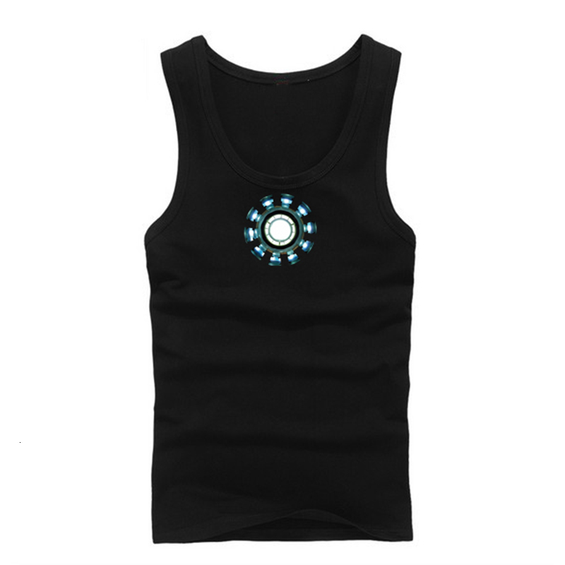 

2021 New Mens for Hero Men Cosplay Luminous Vest Tank Tops Shirt Costume S1r9