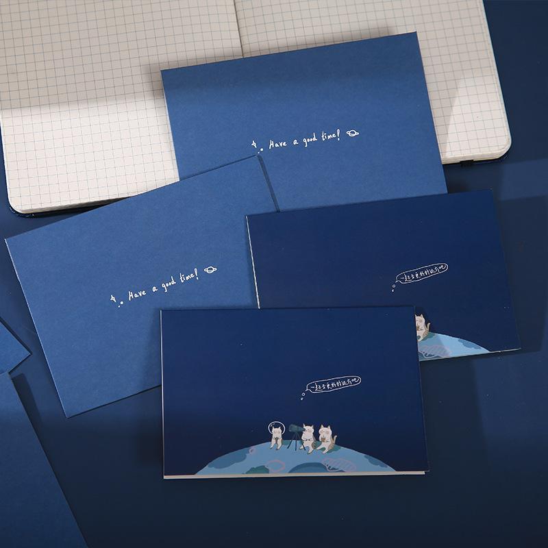 

Escape the Earth Series Envelopes with Greeting Card Creative Lettering Blessing Message Cards Paper Craft DIY Gifts Stationery