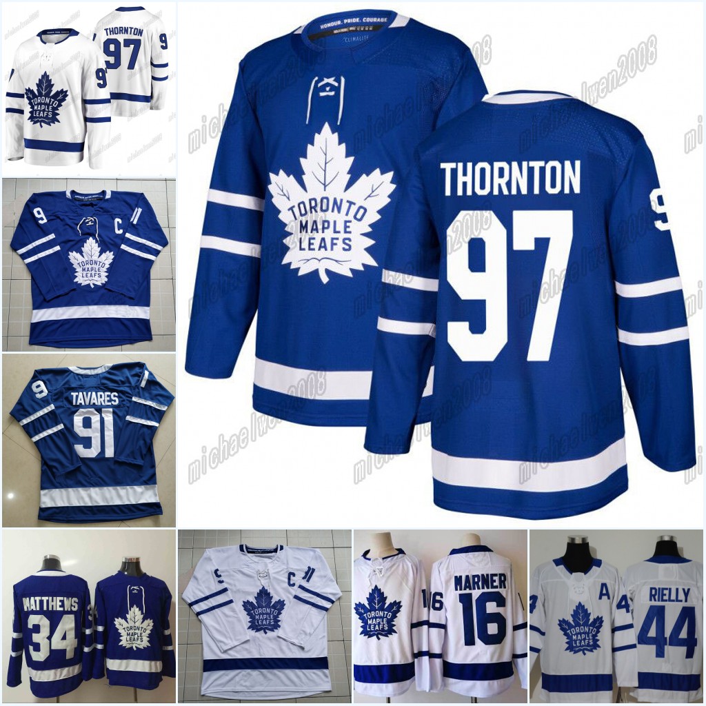 

97 Joe Thornton 2020 Toronto Maple Leafs Jersey 34 Auston Matthews 16 Mitch Marner 91 John Tavares William Nylander Morgan Rielly In StocK, Blue blank no name no number