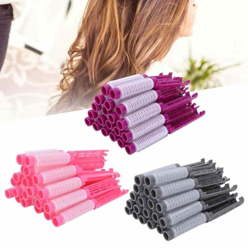 

20pcs Hair Perm Rods Fluffy Perming Rod Hair Roller Curler Hairdressing Tool Kit Plush lock Curling Tools