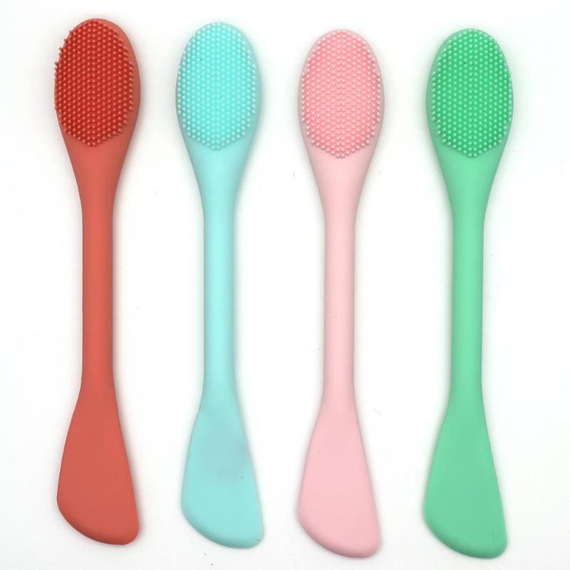 

4Pieces Silicone Face Mask Brushes, Flexible Facial Mud Mask Applicator Brush, Soft Face Body Lotion And Body Butter Applicator