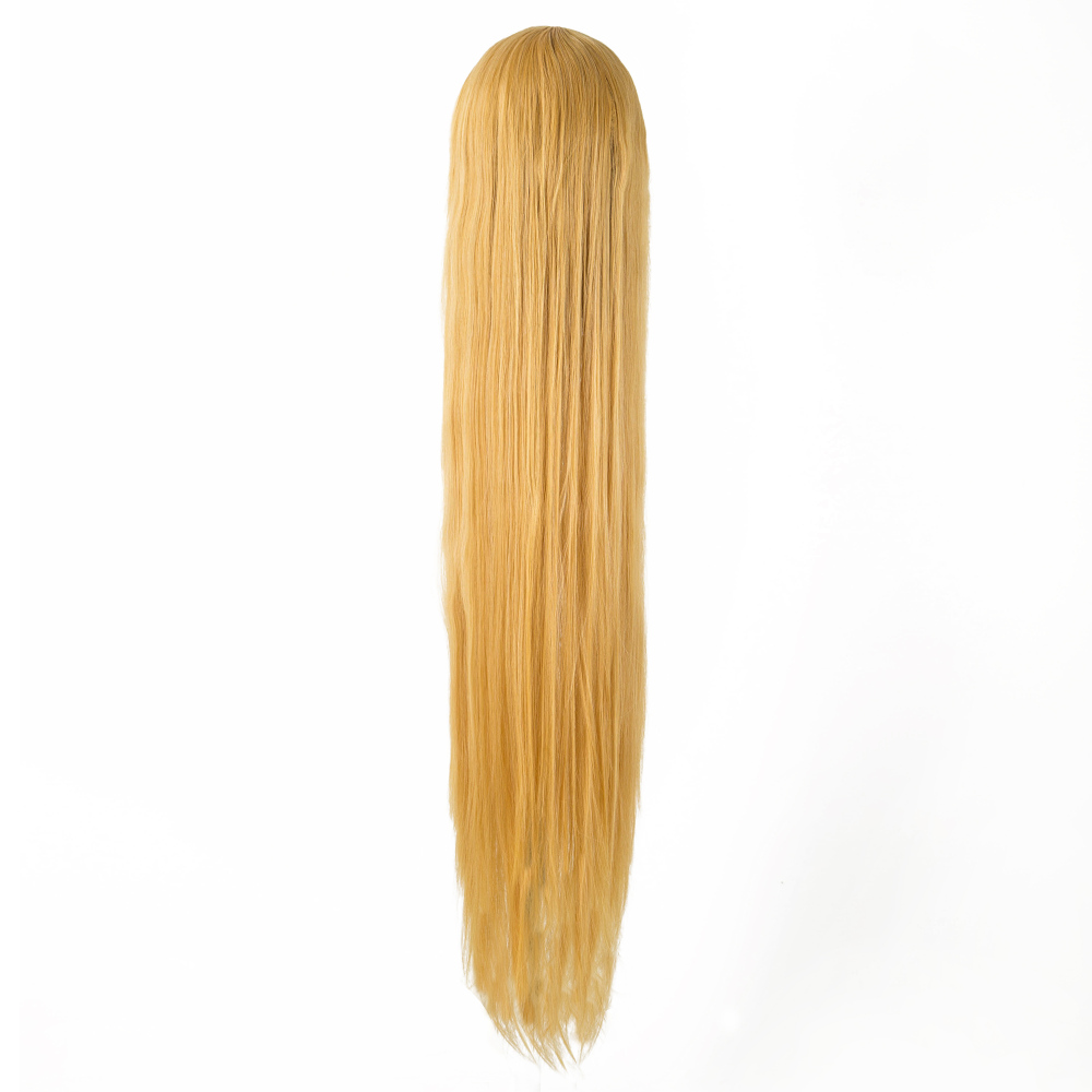 Costume Accessories Long Straight Wig Fei-Show Synthetic Heat Resistant 100 CM/40 Inches Hair Costume Cosplay 8 Inches Bangs Picture Color H-image-751017030