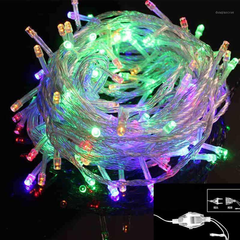 

220V LED Fairy String Lights 10m Christmas tree decoration Wedding Decoration Waterproof Garlands Lighting Indoor Outdoor Lamp1