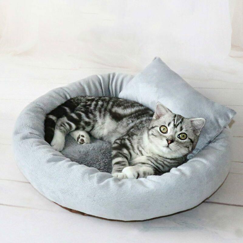 

Dogs Bed For Small Medium Large Dogs Pet House Warm Sleeping Lounger Mats Sofa Puppy Kennel Chihuahua Dog Basket Pet Bed, Gray