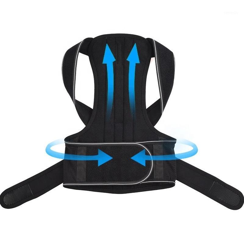 

Posture Corrector Adjustable To All Body Sizes Adult Kyphosis Correction Belt Breathable Sports Safety Straight Corrector1, Black