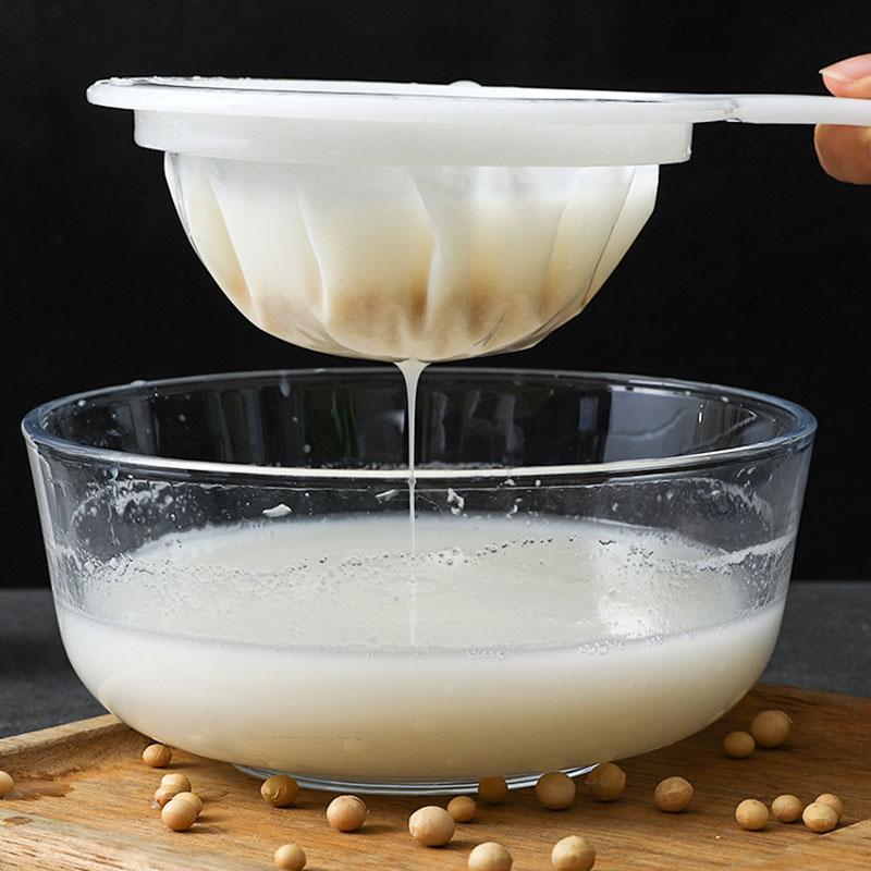 

100/200/400 Mesh Kitchen Ultra-fine Mesh Strainer Kitchen Nylon Filter Spoon For Suitable For Soy Milk Coffee Milk Yogurt