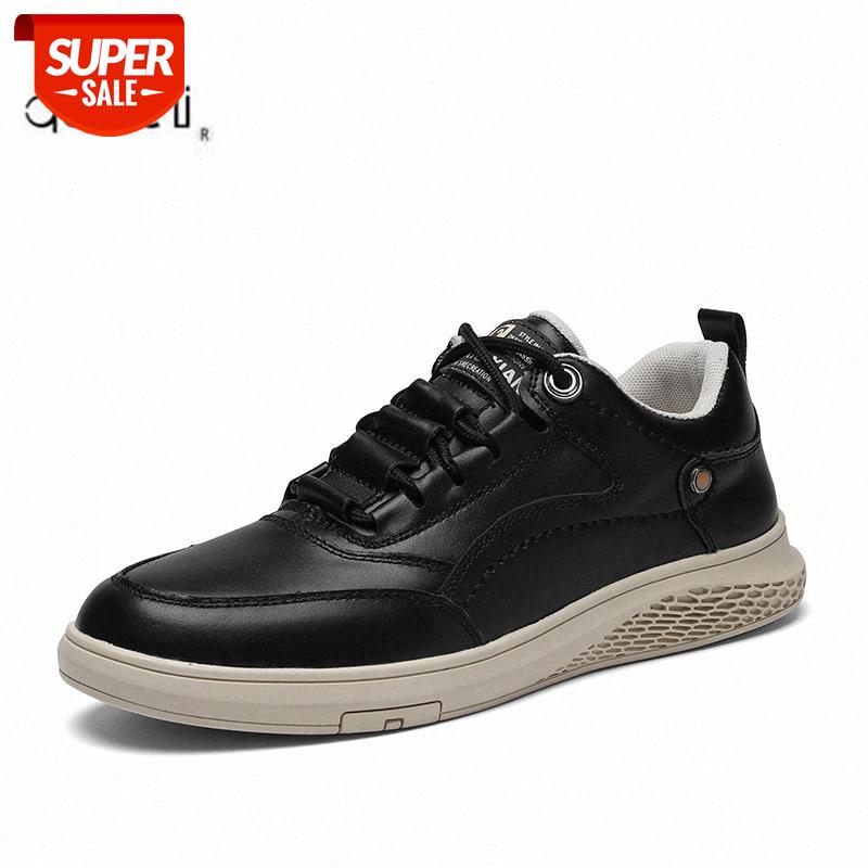 

Genuine Leather Shoes Men's 2020 Autumn New Style MEN'S Shoes Trend Versatile Casual England Korean-style Outdoor Trendy #m13l, Beige