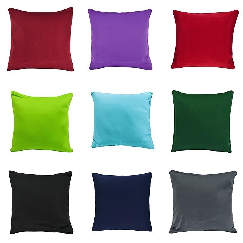 

Solid Color High Elastic Cushion Cover 45x45cm Polyester Home Decor Bed Sofa Pillowcase Car Seat Back Cushion Pillow Case, Coffee