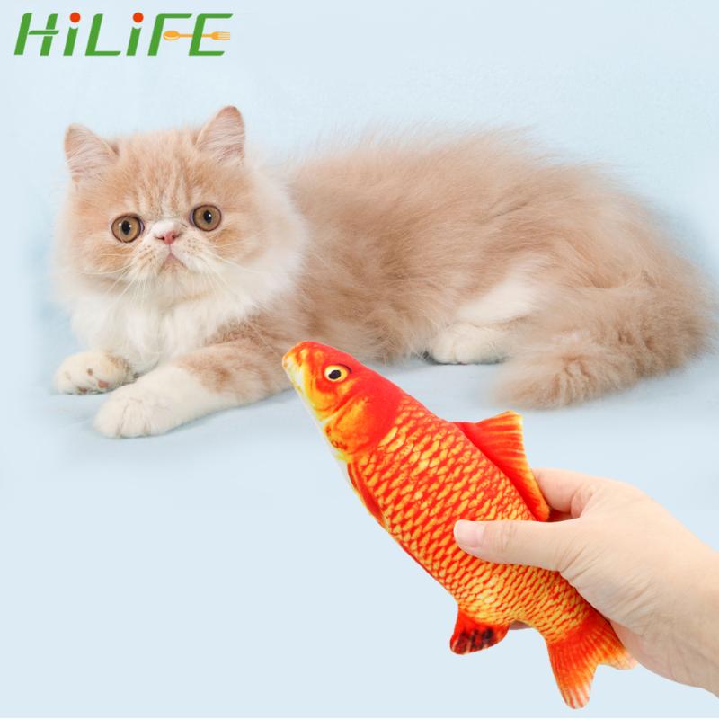 

HILIFE 3D Fish Shape Catnip Plush Cat Toy Cute Simulation Fish Playing Toy Pet Supplies Cat Scratch Board For Pet Gifts