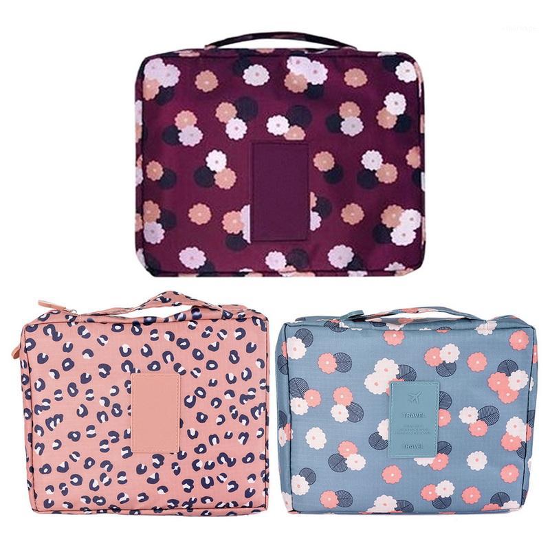 

1PC Barrel Shaped Travel Cosmetic Bag Makeup Organizer Women Makeup Bag Girls Wash Bags High Capacity Storage1