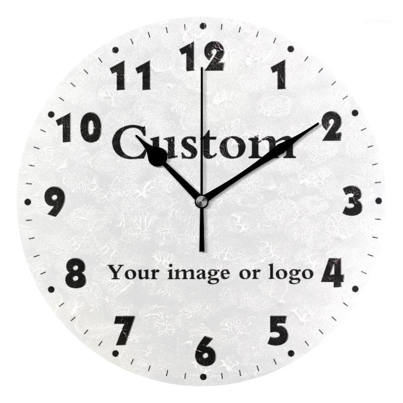 

Custom Your Own Round Wall Clock Quiet Battery Operated Wall Watch Silent Non Ticking High Quality Tailor-Made Home Decor Clock1