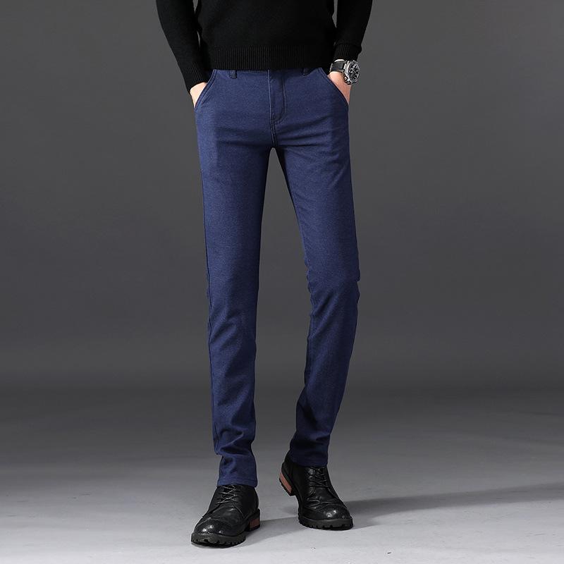 

2021 New Fashion Cotton Pants Men Spring Summer Classic Fashion Slim Fit Casual Male Trousers High Quality 4 Colors Optional,505, Black