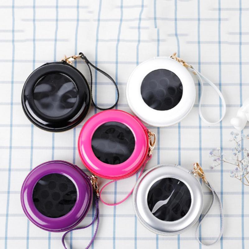 

11x11x4cm Oxford Cloth Essential Oil Bag with Zipper Round Essential Oil Bag Portable Subbottle Storage 1-2ML