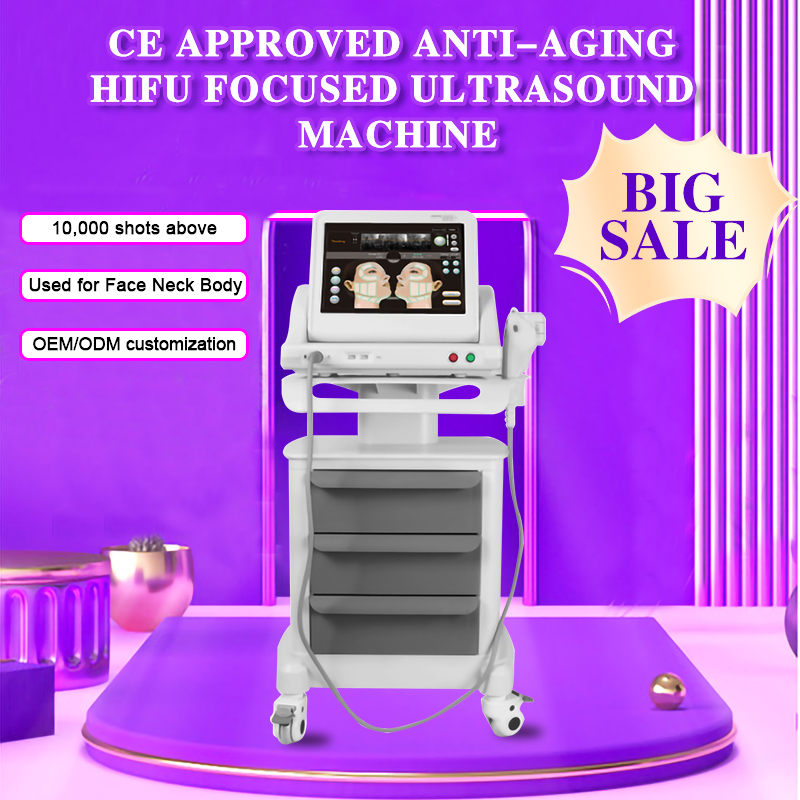 

CE proved Anti-aging hifu focused ultrasonic machine for face lifting body slimming wrinkle removal with 3 or 5 cartridges (exclude trolley)