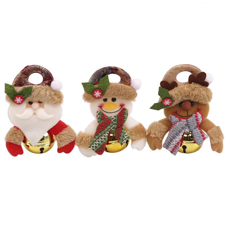 

2020 Navidad Plush Elk Santa Claus Pendant Xmas Tree Decor Santa Claus Hanging Ornaments Christmas Decorations For Home