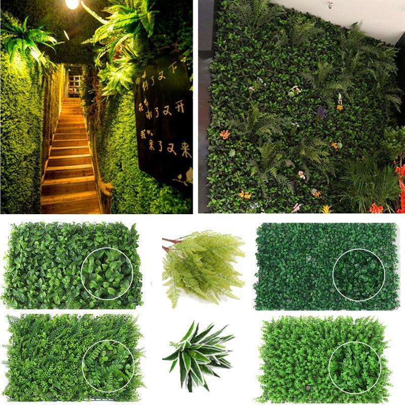 

Garden Artificial Hedge Panel Ivy Leaf Private Screen Plants Greenery Fence 40x60cm Party Wedding Decorations Wall Ornaments1