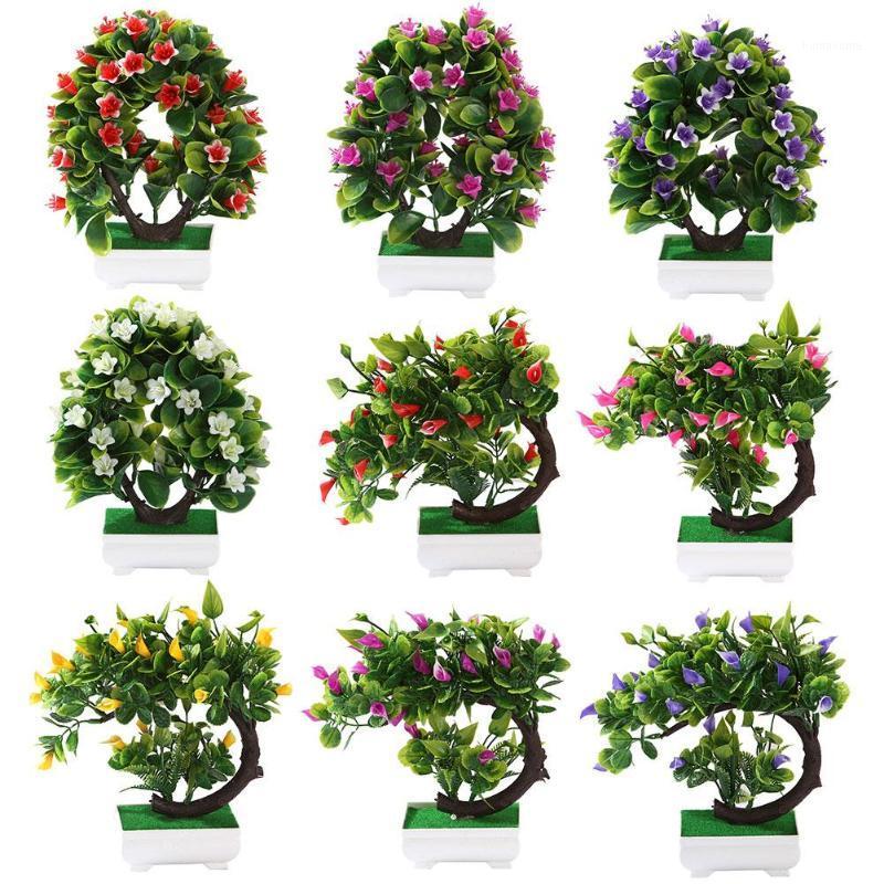 

1Pc Artificial Lily Common Callalily Flower Miniascape Small Tree Pot Plants Fake Flowers Potted Ornaments Home Bonsai Decor1