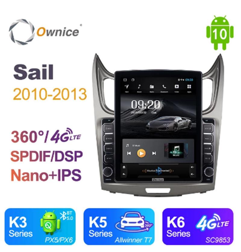 

Ownice Android 10.0 Octa 8 Core Car Radio forChevrolet Sail 2010 2011 2012 2013 GPS Multimedia Stereo PlayerTesla Style 4G LTE
