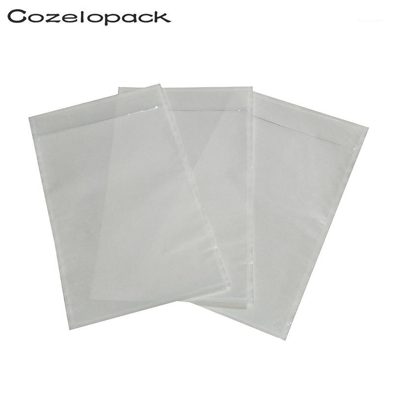 

50pcs-4.5x5.5 7x10 Packing List Envelope Clear Face Invoice Slip Enclosed Pouch Self Adhesive Shipping Label1