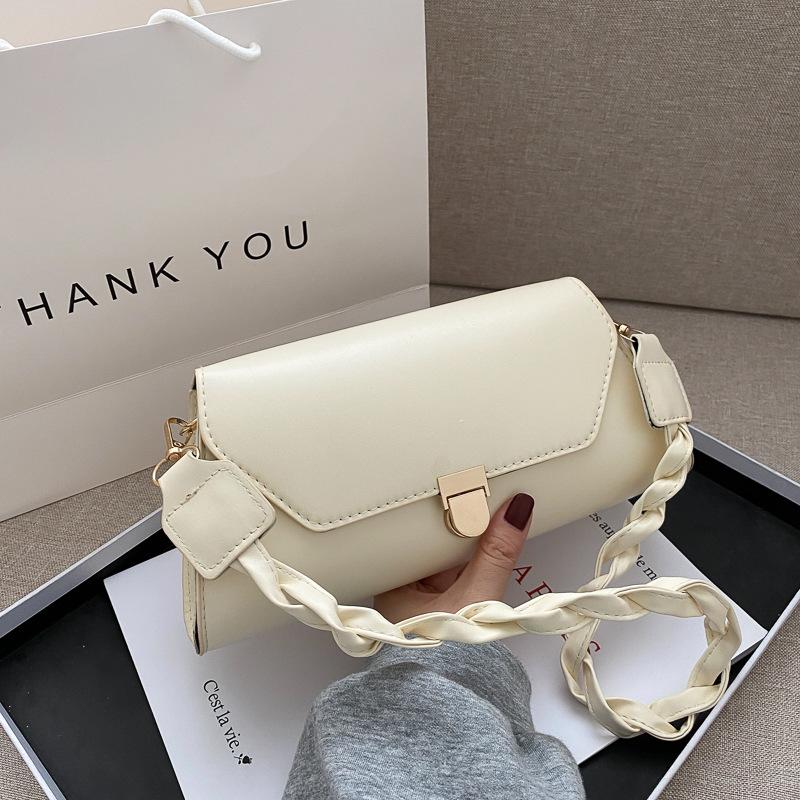 

Bag women's 2021 woven with shoulder baguette underarm bag chain slung