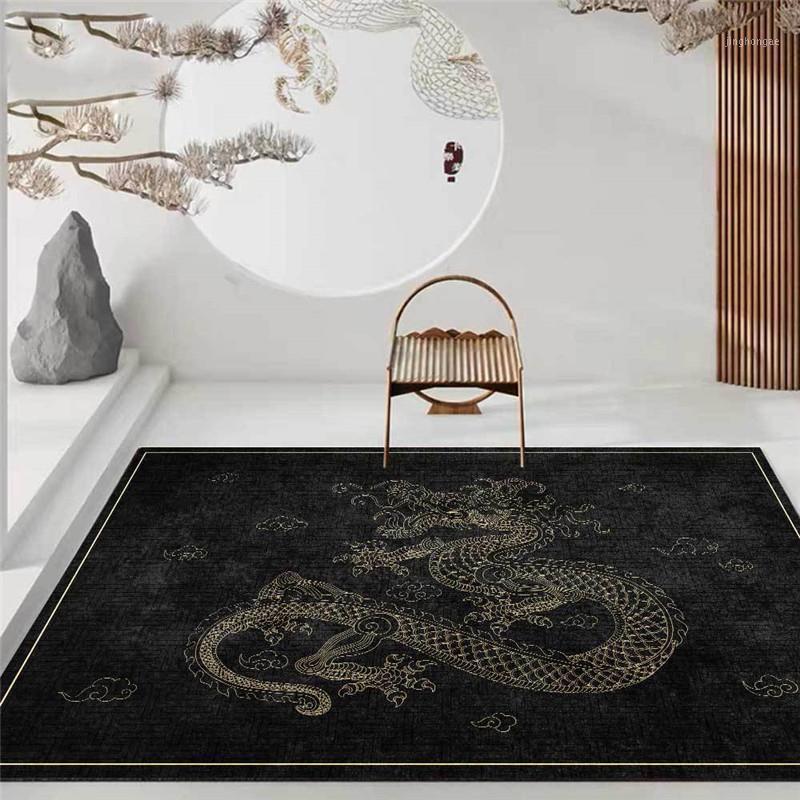

Traditional Chinese Dragon Pattern Carpet Printed Soft Carpets For Living Room Anti-slip Rug Floor Mat Home Decor Tapis1, Style1