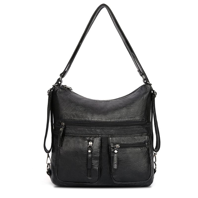 

Multifunction Ladies Hand Bags for Women 2021 Luxury Handbags Women Bags Designer Handbags Back Pack Lady Crossbody Shoulder Sac, Black-10