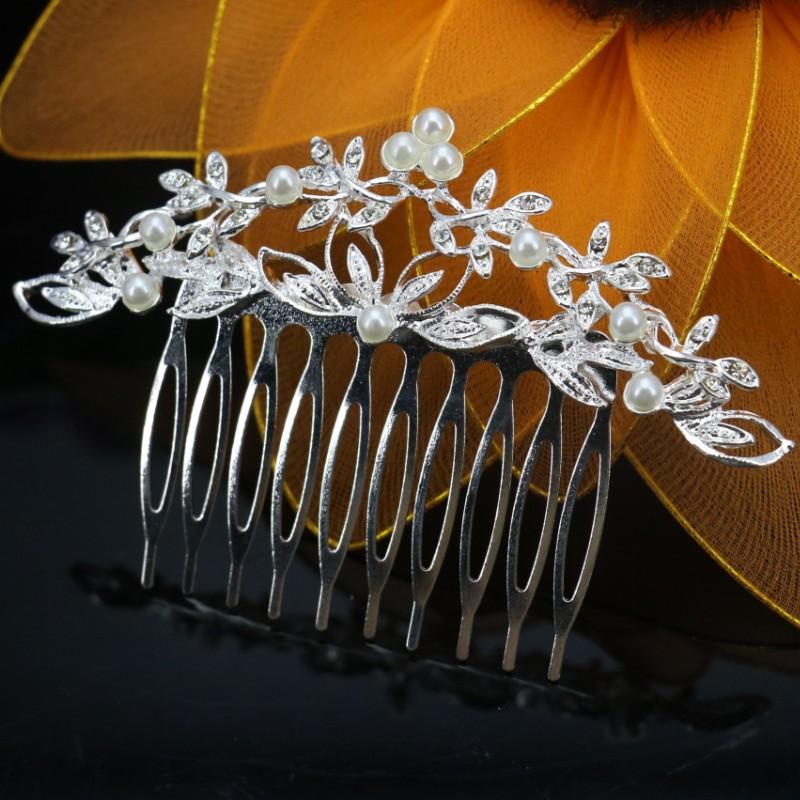 

Fashion High Quality Hair Comb Women Girls Wedding Accessories Alloy Rhinestone DIY Jewelry Design Manufacture Wholesale Price