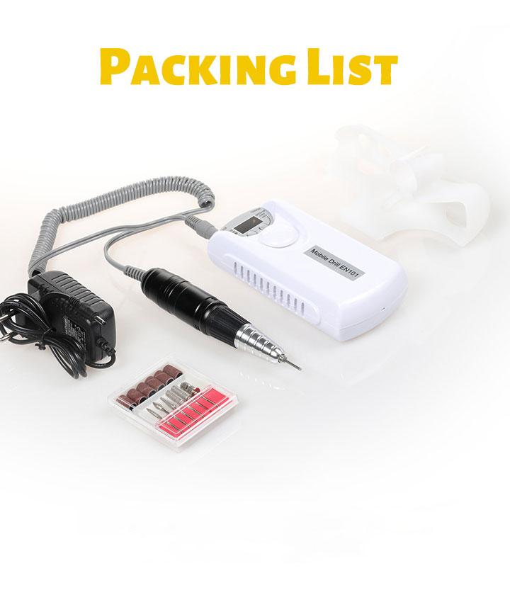 

3 Colors Salon Portable Nail Drill Machine Sets For Manicure Nail Polisher Fast Grinding Gel Rechargeab Milling Machines