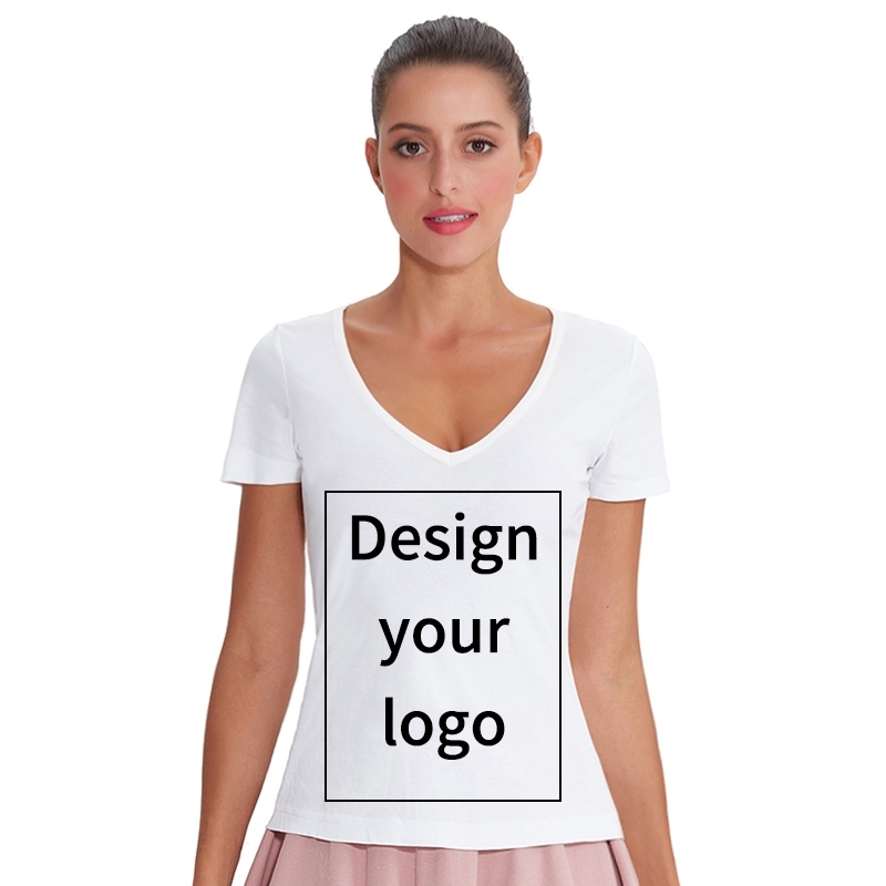 

Customized cotton spandex T-shirt short sleeve white tee tops printed own logo for uniform or couple cloth camisetas oversize Y200412, Tank top